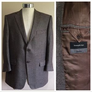Ermenegildo Zegna Cashmere Houndstooth Sportcoat